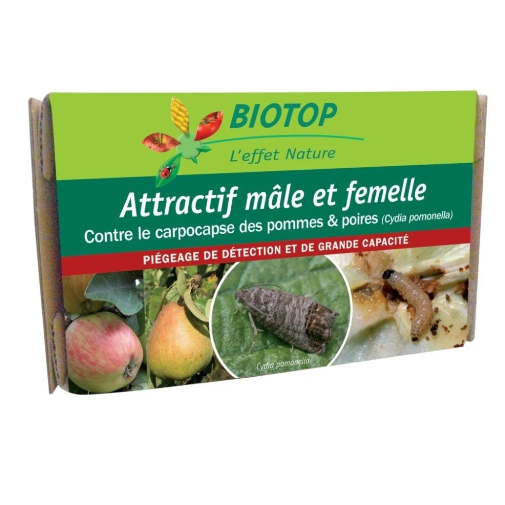 Attractif Carpocapses Combo Mâles Et Femelles Biotop - 1 Capsule 3 Attractif Carpocapses Combo Mâles Et Femelles Biotop - 1 Capsule