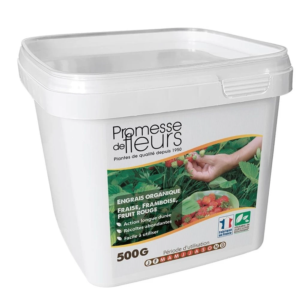 Engrais Promesse De Fleurs Pour Fraisiers Et Petits Fruits Boite De 500g 3 Engrais Promesse De Fleurs Pour Fraisiers Et Petits Fruits Boite De 500g