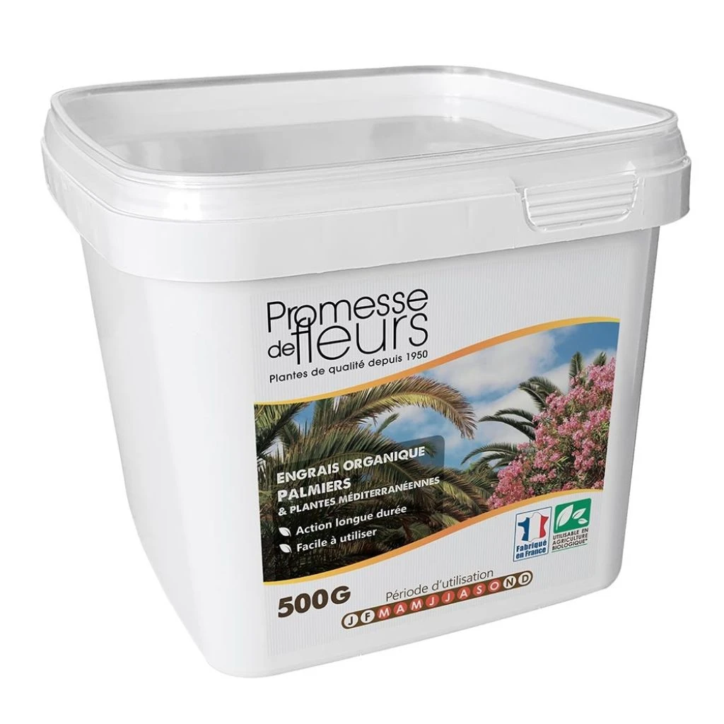 Engrais UAB Promesse De Fleurs Pour Palmiers Et Plantes Méditerranéennes Boite De 500g 3 Engrais UAB Promesse De Fleurs Pour Palmiers Et Plantes Méditerranéennes Boite De 500g