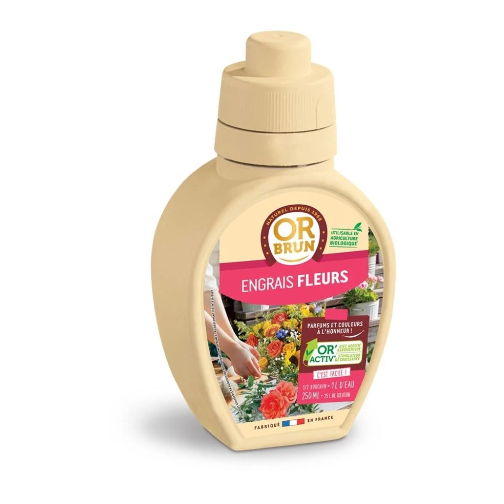 Engrais Liquide Fleurs Or Brun En Bidon De 250 Ml 3 Engrais Liquide Fleurs Or Brun En Bidon De 250 Ml