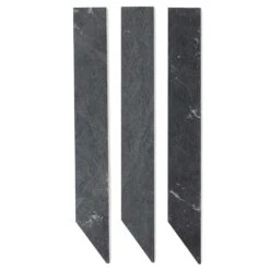 Etiquette à Planter En Ardoise Biaisée Rectangulaire 3 X 24 Cm