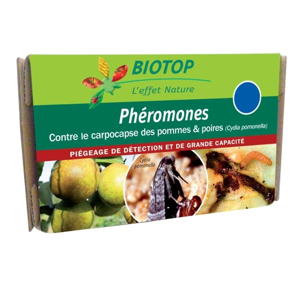 Phéromones Carpocapse Des Pommes Et Des Poires (Cydia Pomonella) Biotop - Etui De 2 Capsules 3 Phéromones Carpocapse Des Pommes Et Des Poires (Cydia Pomonella) Biotop - Etui De 2 Capsules