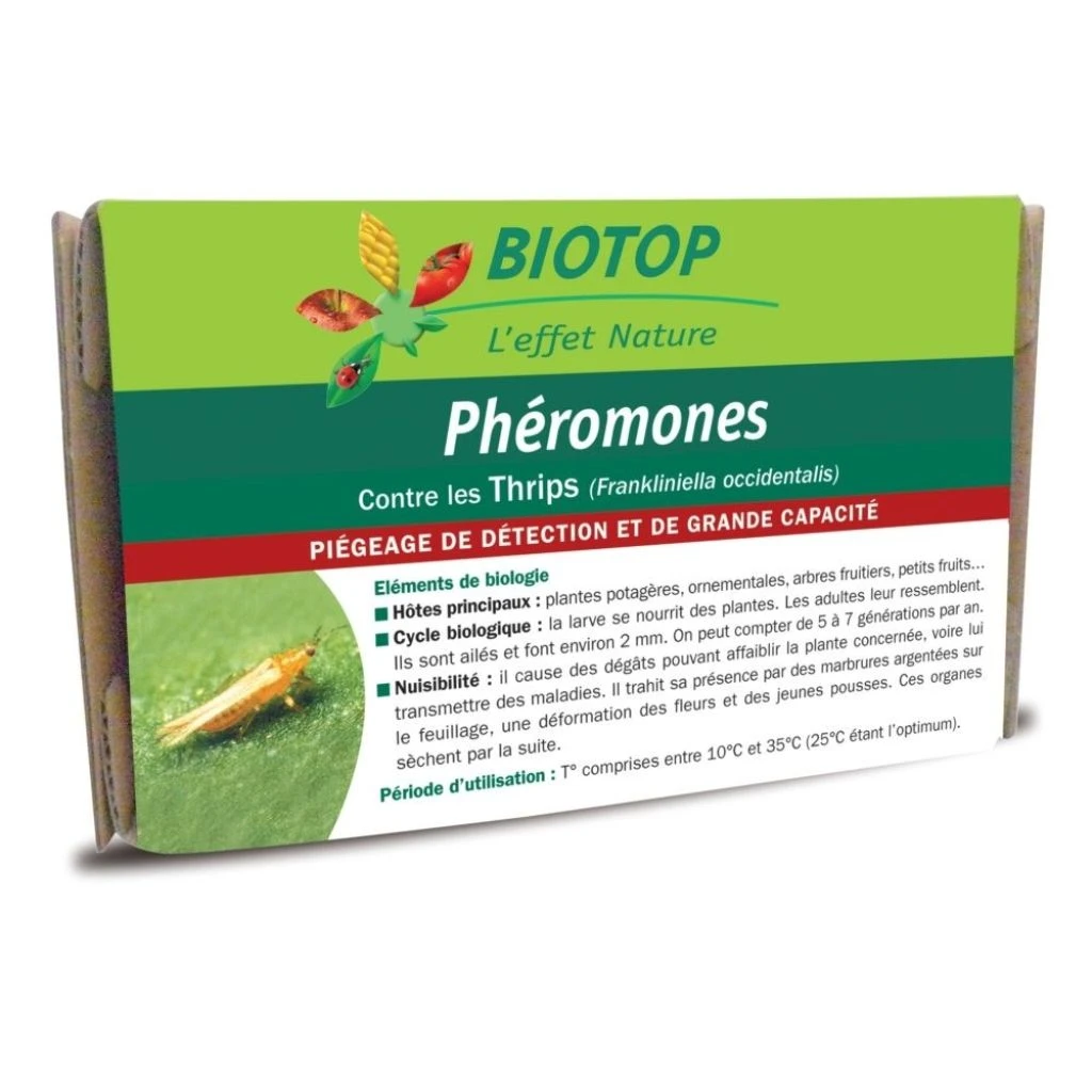 Phéromones Thrips Frankliniella Occidentalis Biotop - 2 Capsules 3 Phéromones Thrips Frankliniella Occidentalis Biotop - 2 Capsules