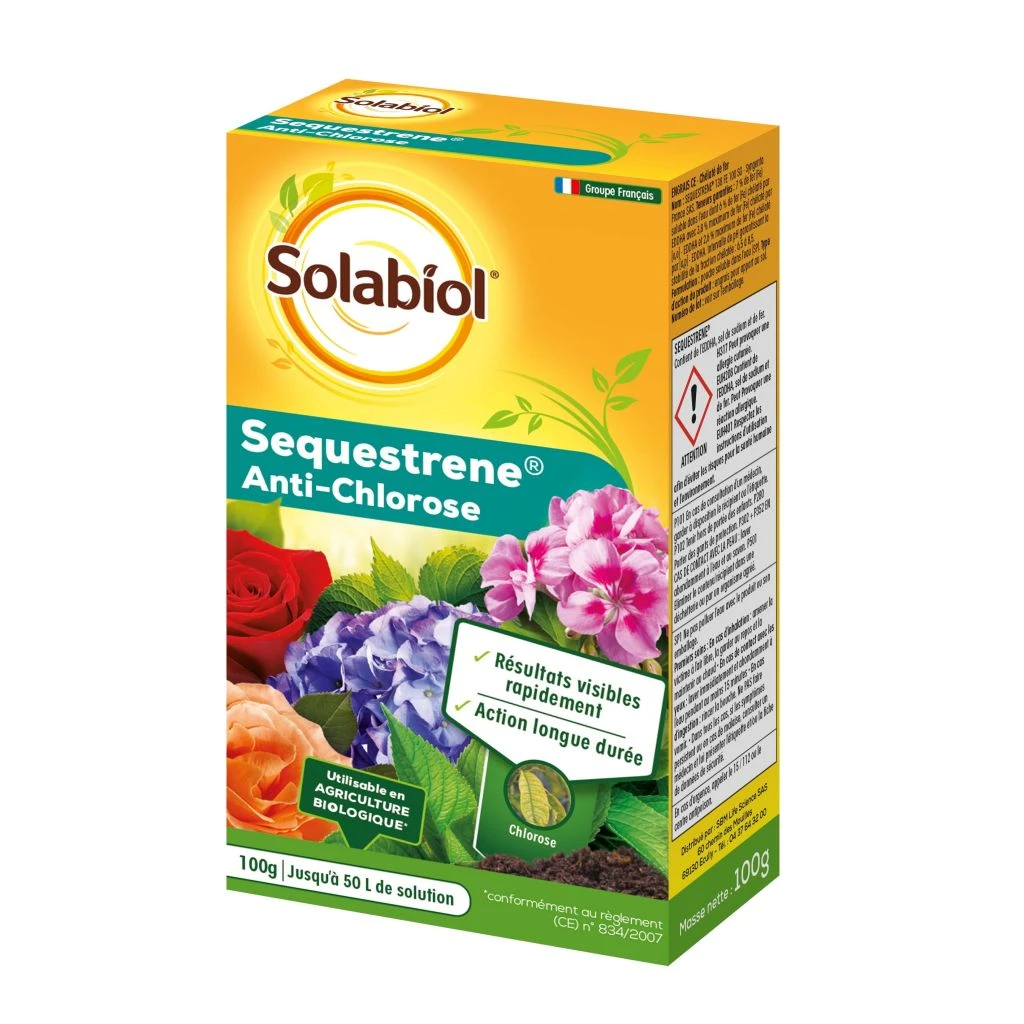 Séquestrène - Anti-chlorose Solabiol étui De 100g 3 Séquestrène - Anti-chlorose Solabiol étui De 100g